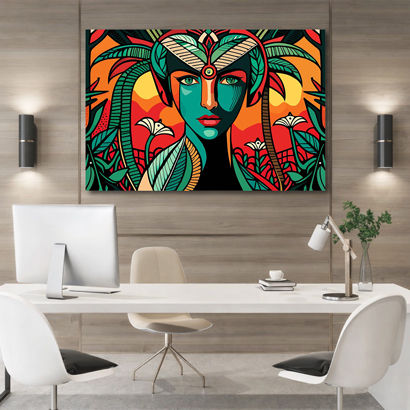 Canvas for Home: Warm Tribal Women Art – view 4