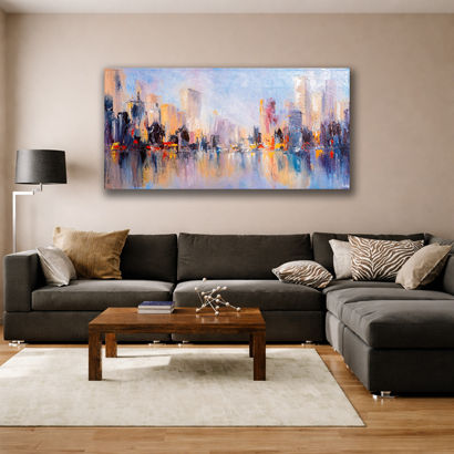 London After Rain Big Ben Twilight Canvas Art – view 4