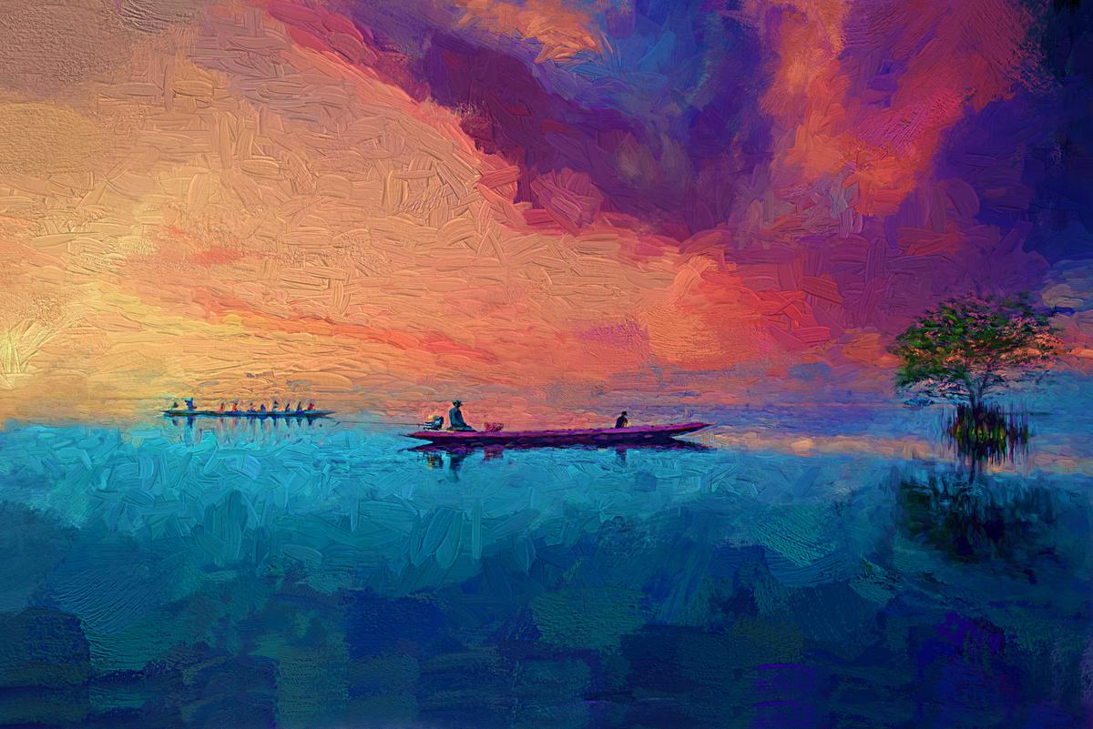 Breathtaking Sunrise Panoramic Wall Canvas — image 4 of 4