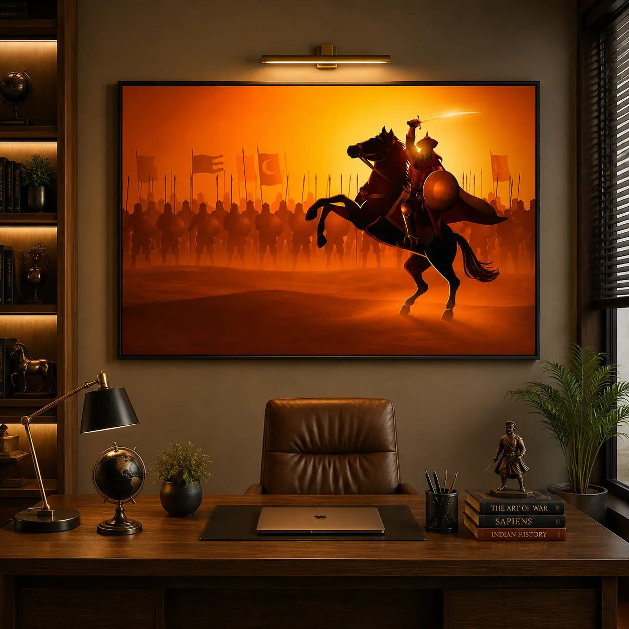 Abstract Wild Horse Large Canvas Art – view 3