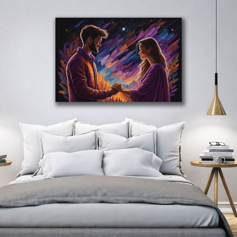 Abstract Skyline Silhouette Wall Art – view 2