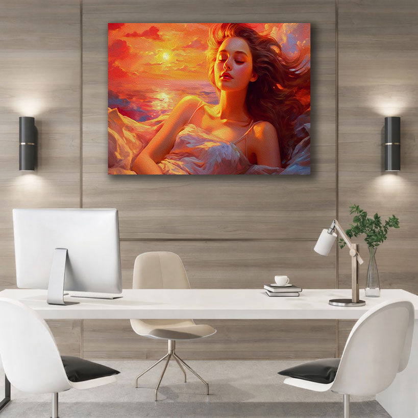 Vibrant City Horizon Abstract Wall Art – view 2