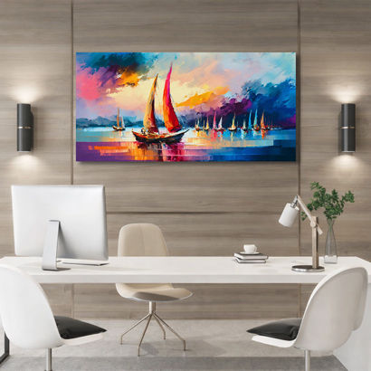 Bright Sunrise Oversized Wall Art – view 2