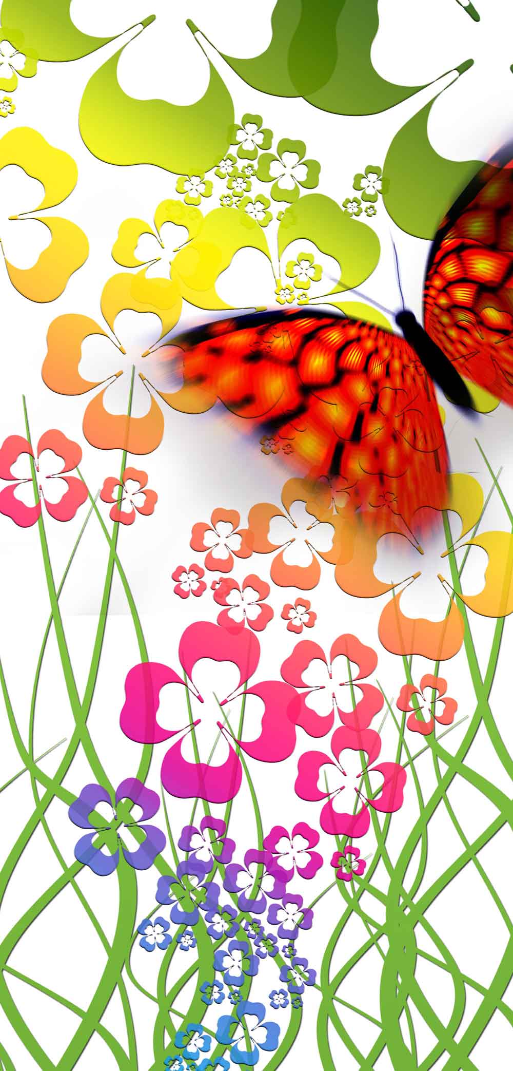 Colorful Kitchen Utensils Refrigerator Wallpaper – view 2