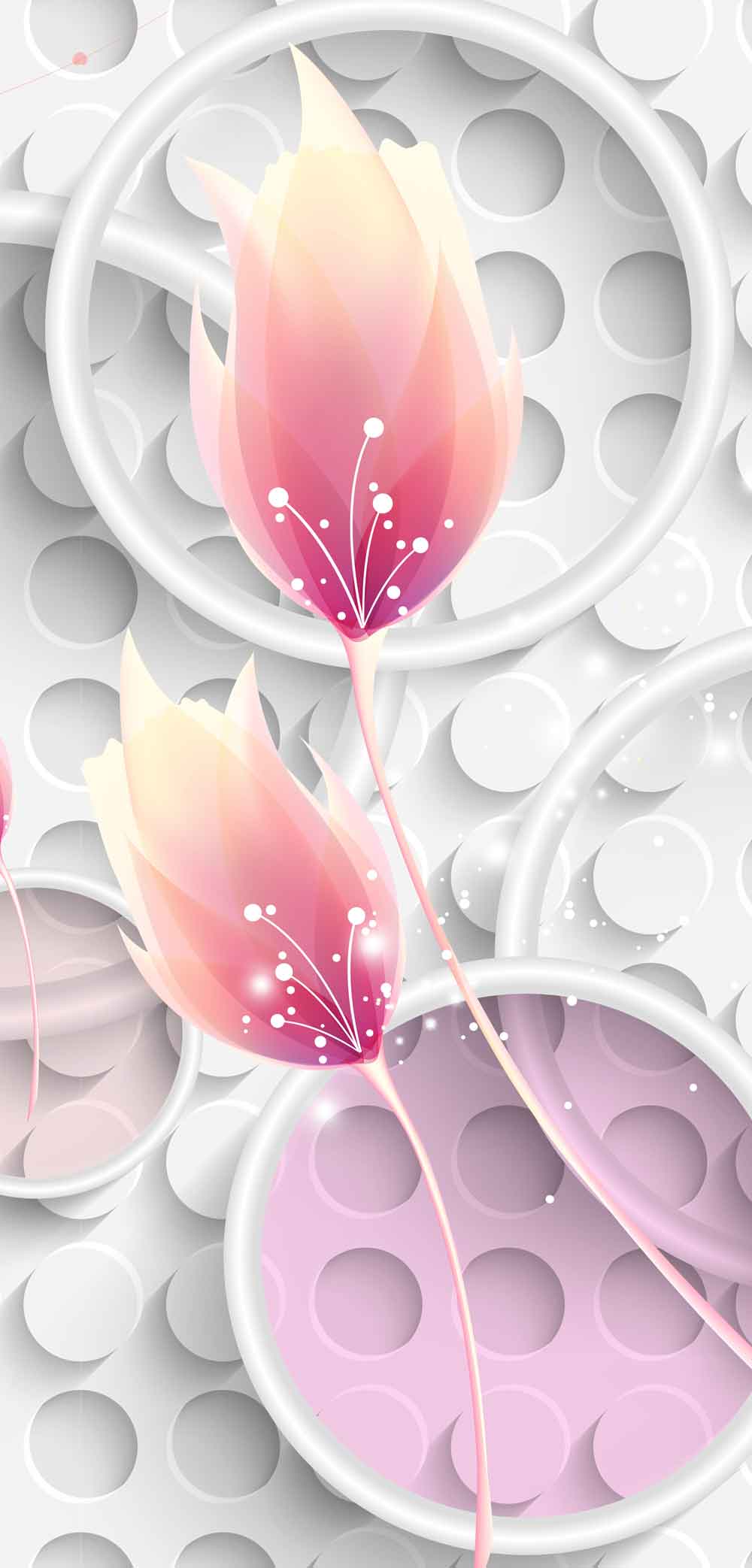 Cute Lotus Fridge Sticker | Canvas Groove – view 2