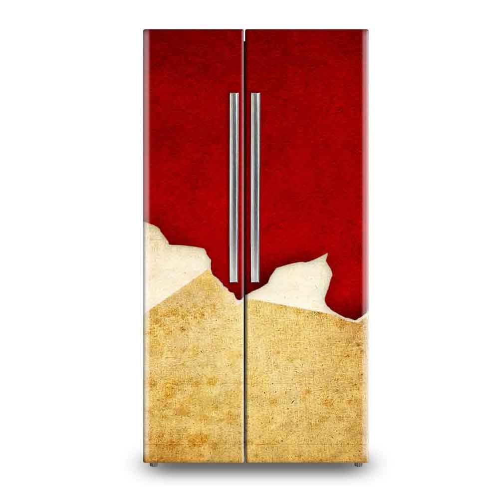 Blue & Green Geometric Fractal Fridge Wallpaper & Refrigerator Sticker