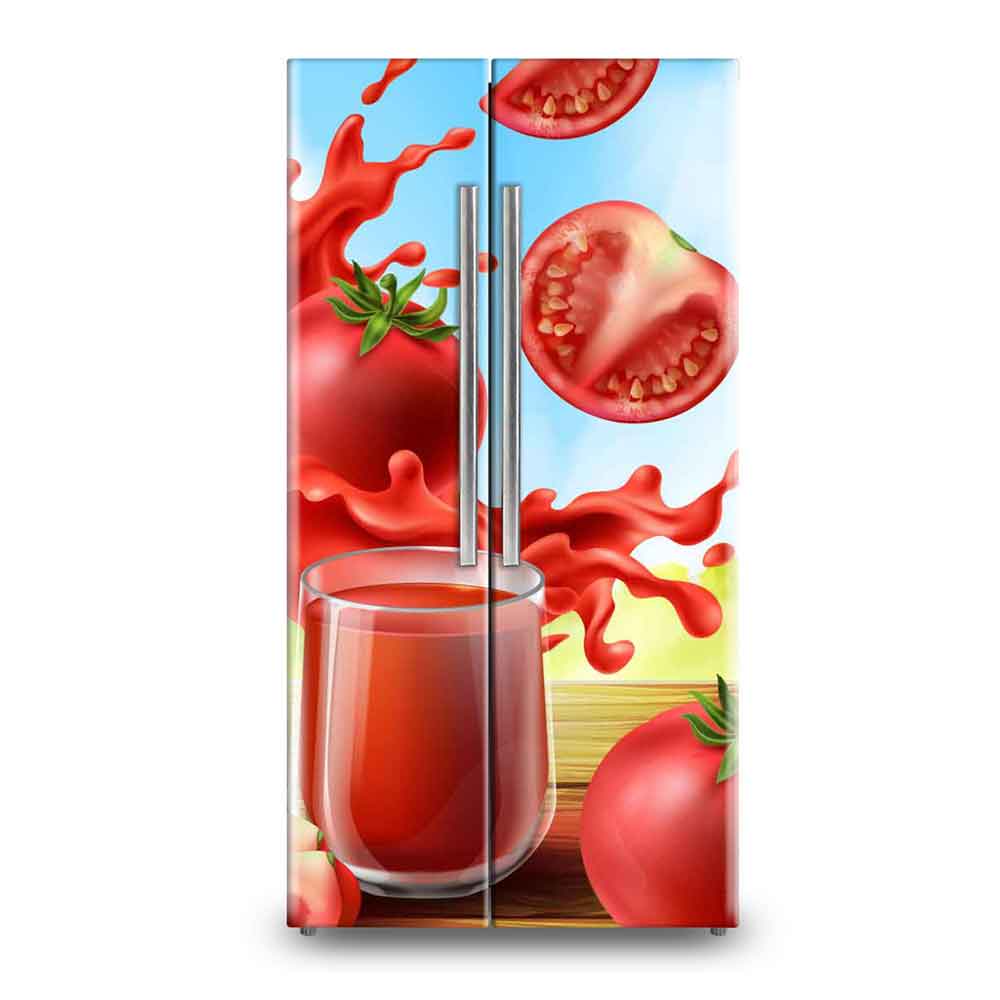 Modern Geometric Fractal Design Fridge Wallpaper & Refrigerator Sticker Wrap