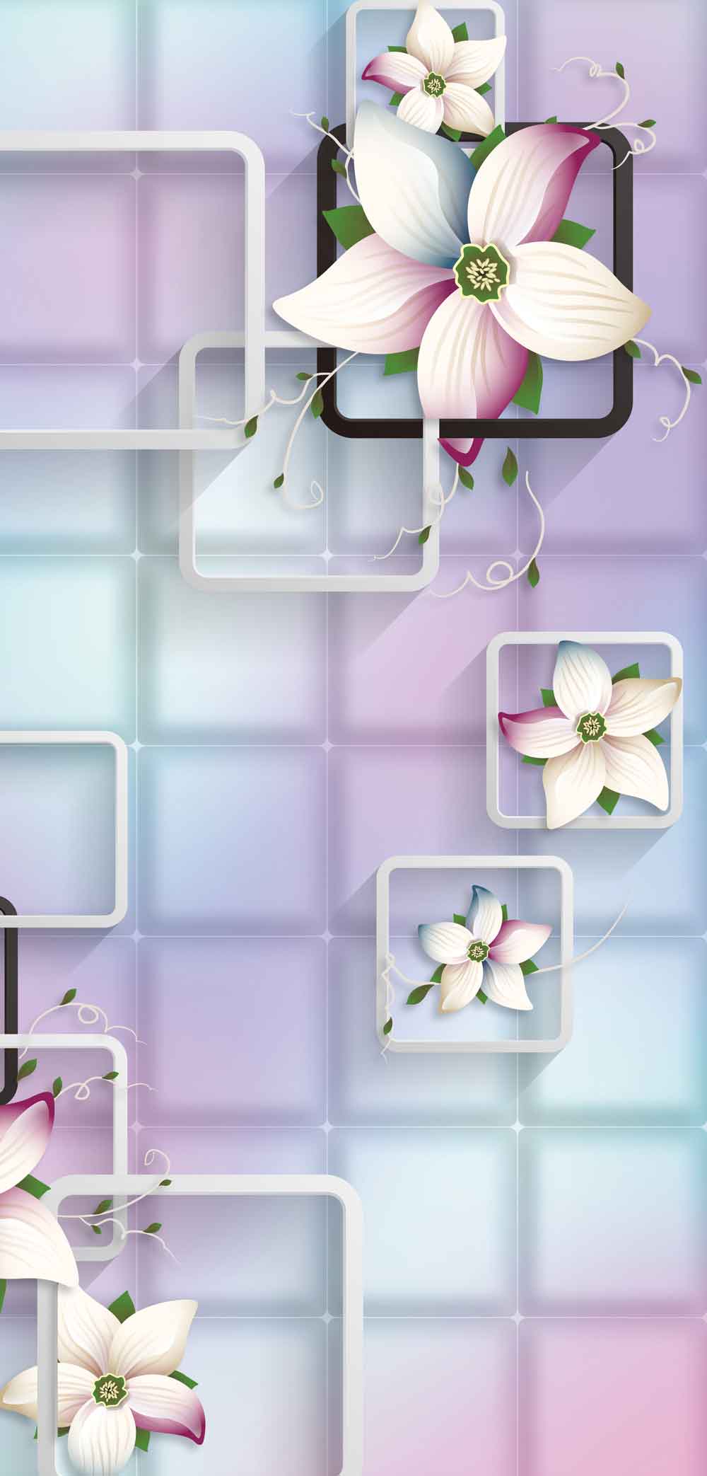 Floral Refrigerator Stickers | Canvas Groove – view 2