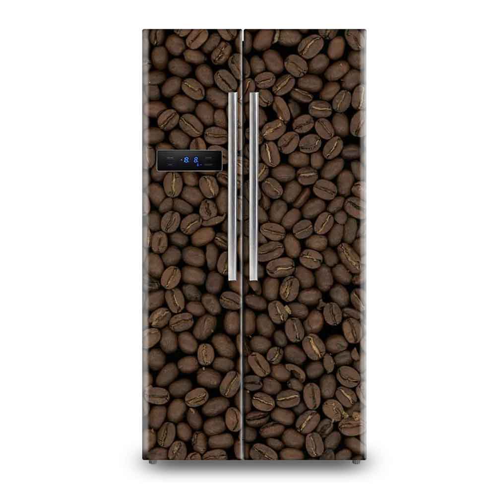 Minimalist White Marble Fridge Sticker - Sophisticated Kitchen Wrap