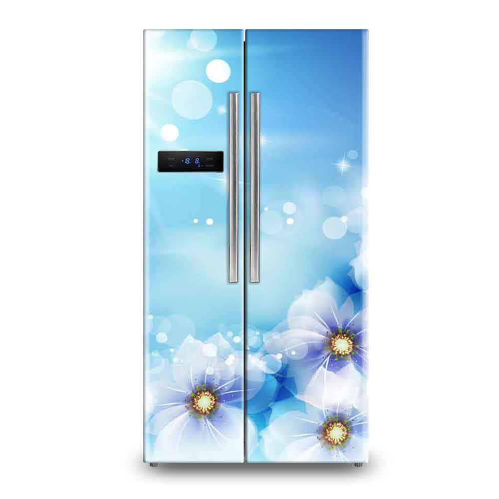 Modern Gold Geometric 3D Fridge Wallpaper Sticker