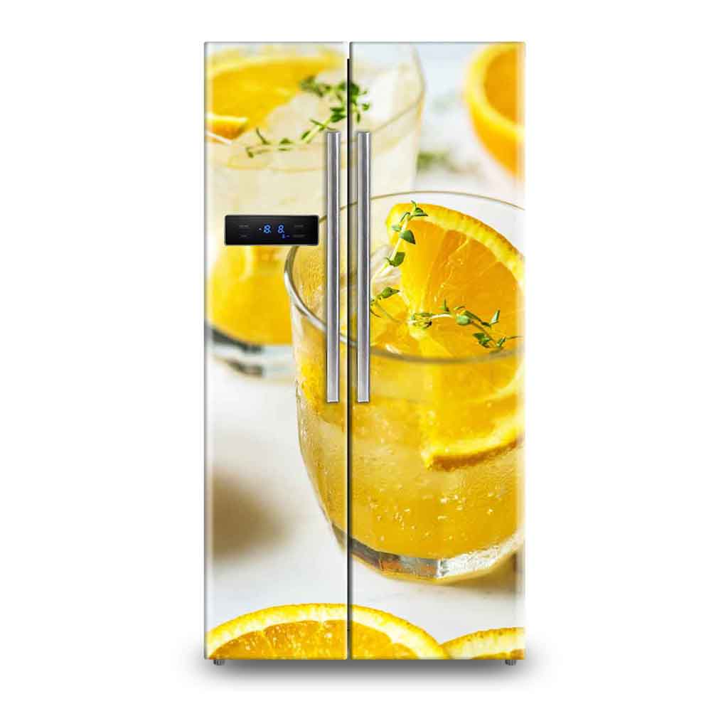 Bamboo Wood Grain Fridge Wallpaper Sticker