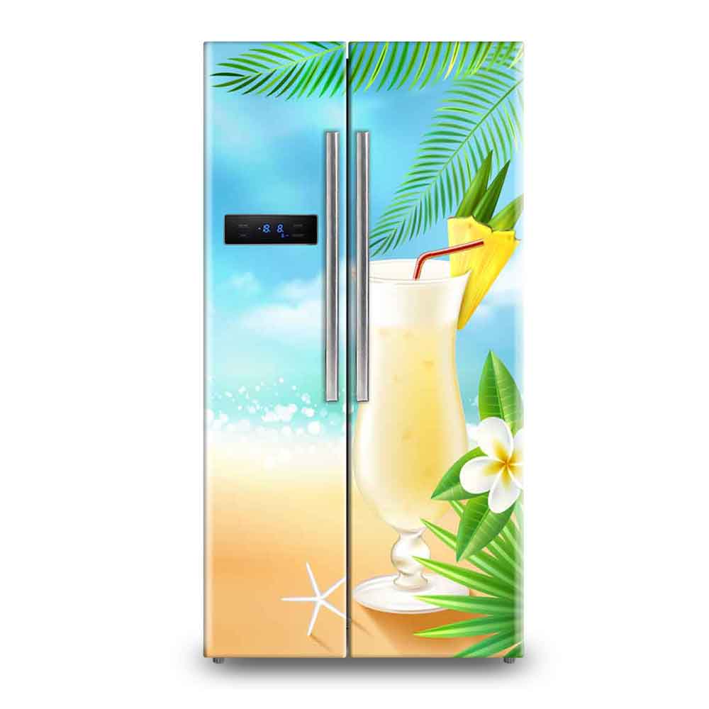 Fluid Marble Art Refrigerator Sticker Decals
