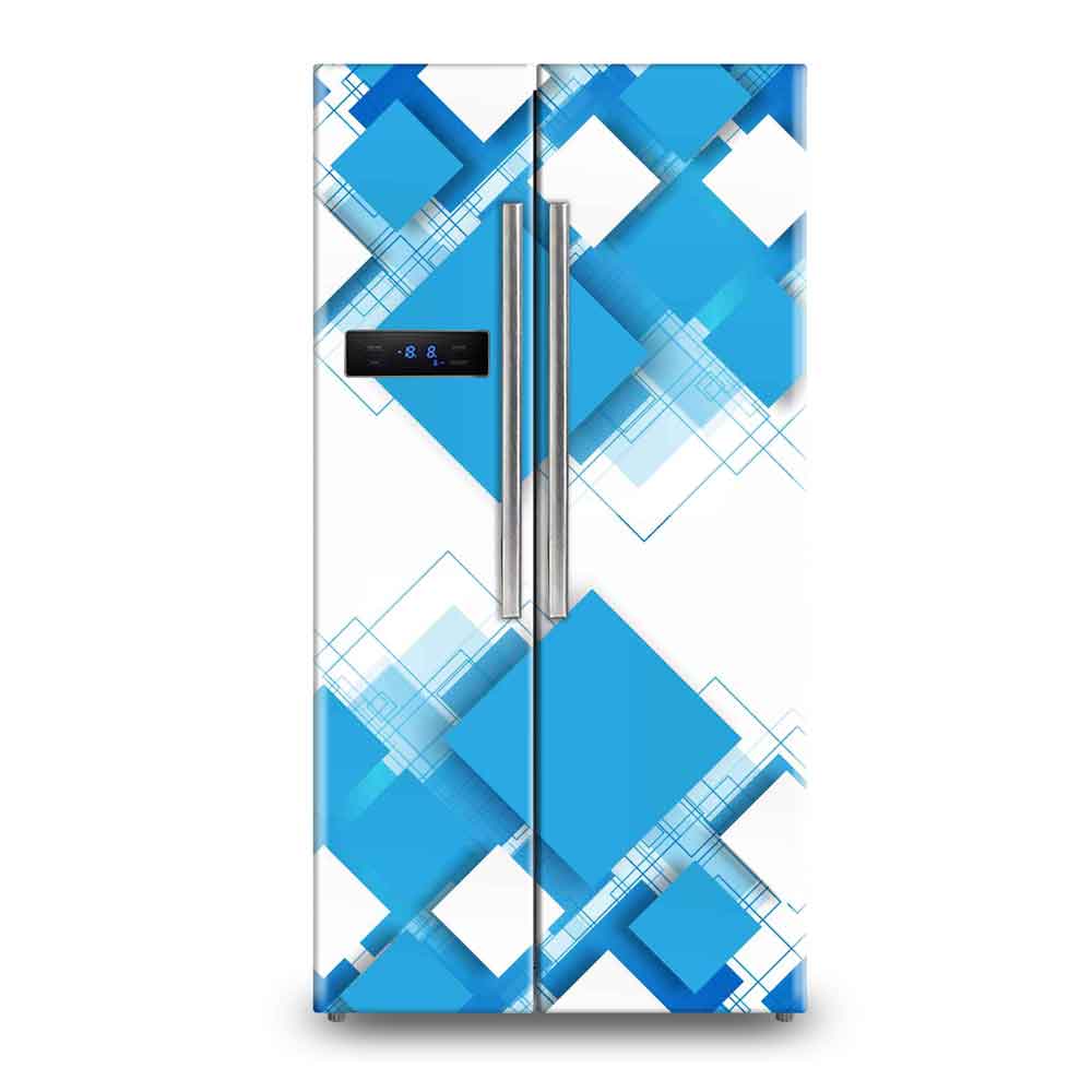 Realistic Natural Wood Grain Refrigerator Wallpaper Sticker