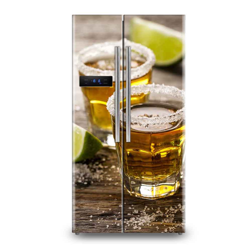 Serene Nature Forest Landscape Fridge Full Body Sticker