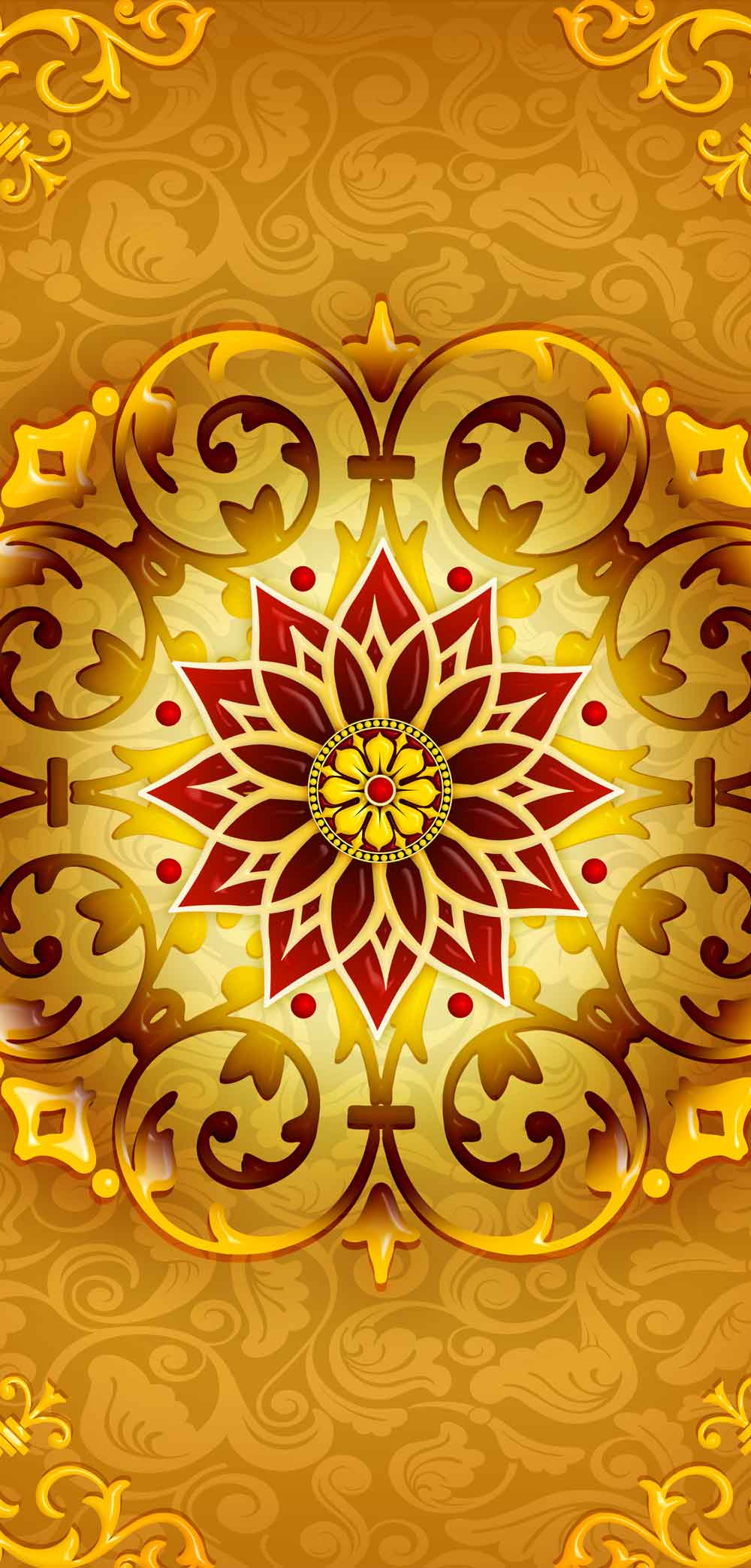 Majestic Design Fridge Wallpaper - Exotic Vinyl Decal – view 2