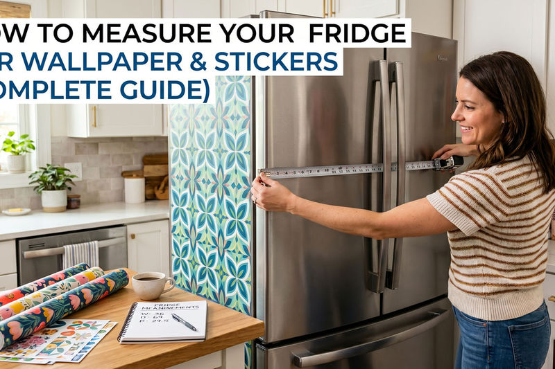 How to Measure Your Fridge for Wallpaper & Stickers (Complete Guide)