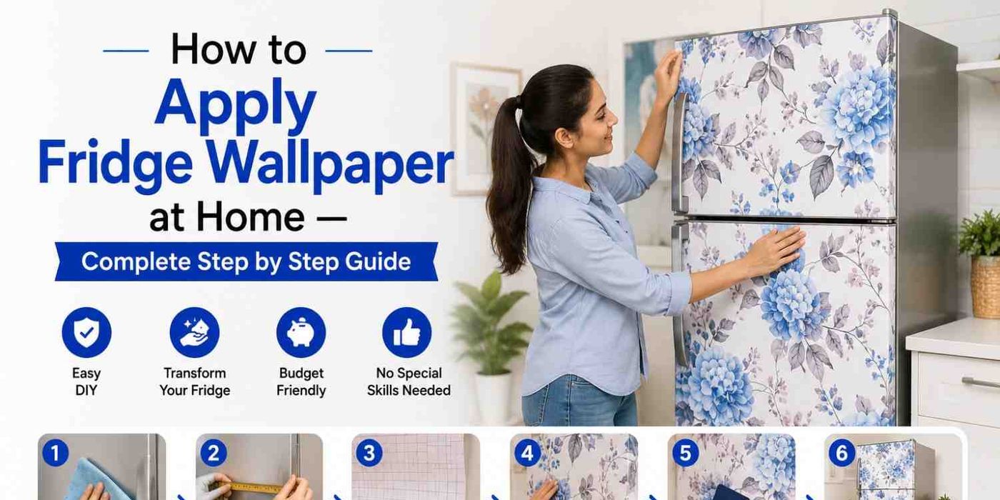 How to Apply Fridge Wallpaper at Home — Complete Step by Step Guide for India (2026)