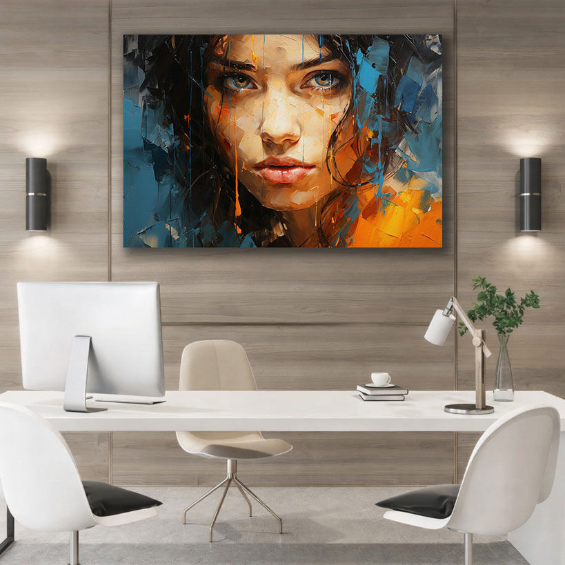 Urban Energy Abstract Wall Canvas – view 2