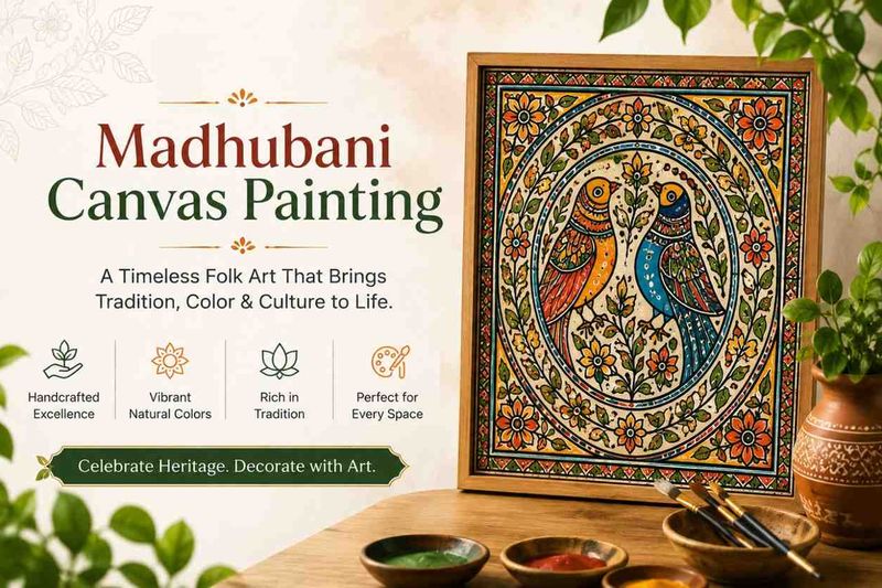 Madhubani Canvas Painting - Styles, Meaning and Buying Guide