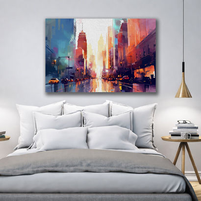 Golden Gate Bridge & San Francisco Skyline Canvas Art – view 4