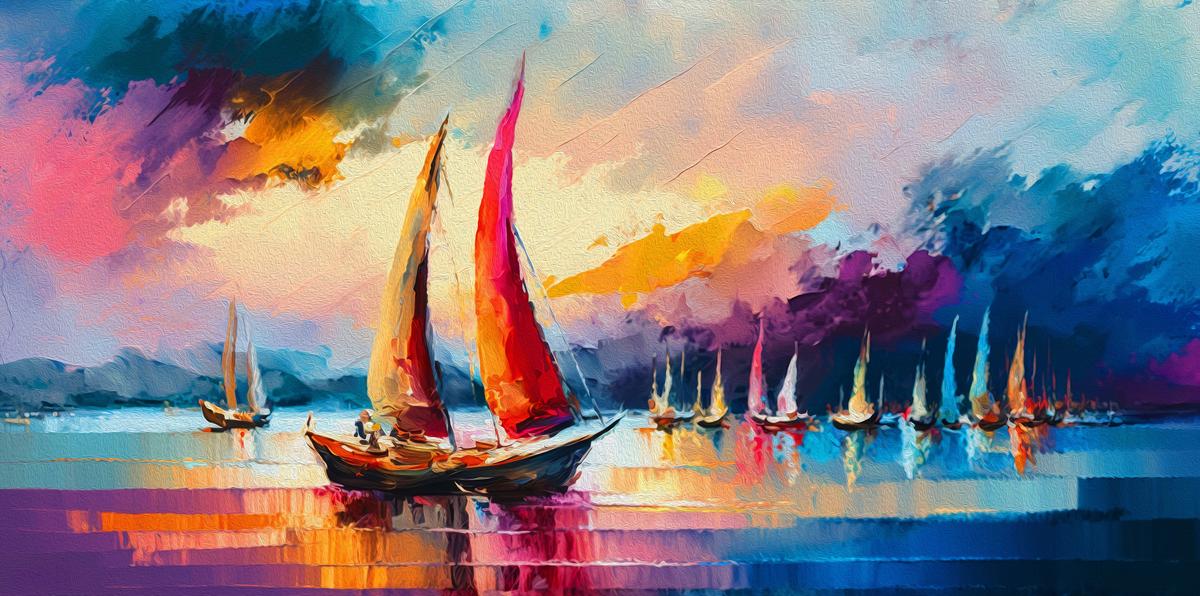 Bright Sunrise Oversized Wall Art – view 4