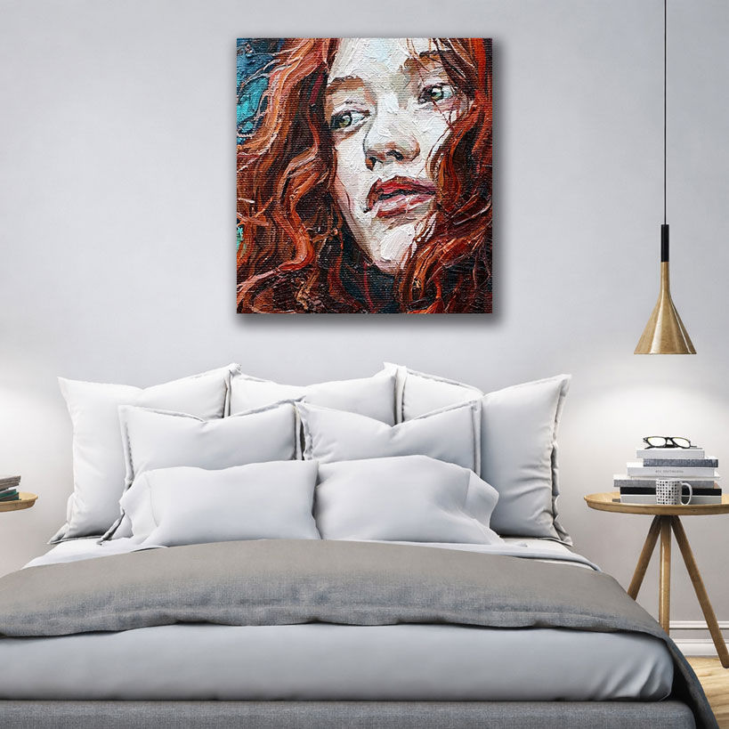 Panoramic City Dreamscape Canvas Painting – view 3