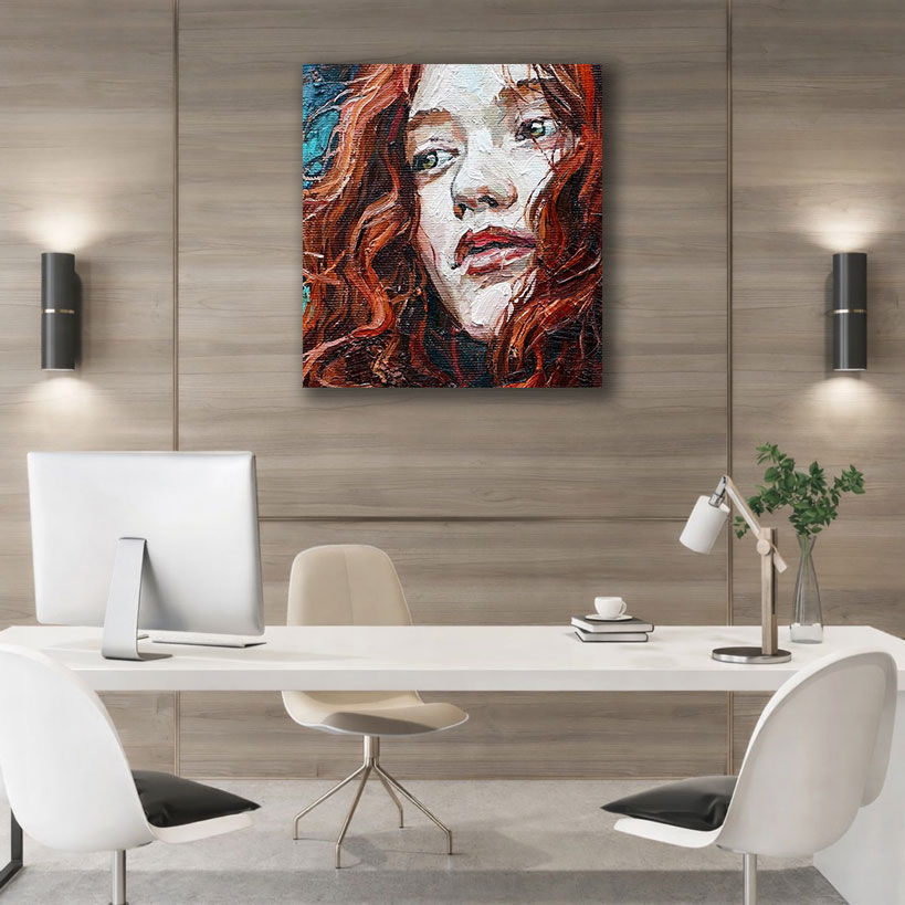 Panoramic City Dreamscape Canvas Painting – view 4