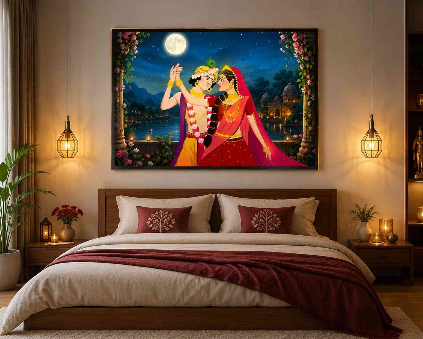 Romantic Radha Krishna Wallpaper HD