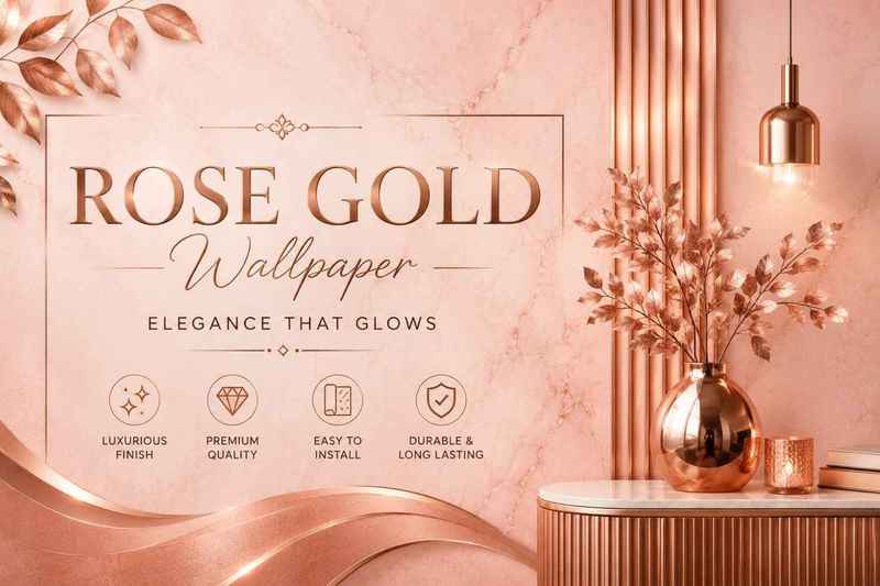 Rose Gold Wallpaper: The Complete Guide to Styling Your Space the Right Way