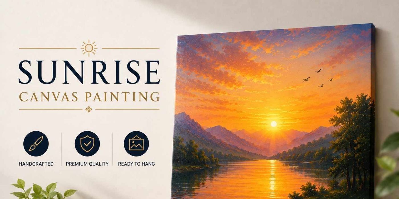 Sunrise & Sunset Painting for Home — Canvas Wall Art Ideas for Indian Interiors