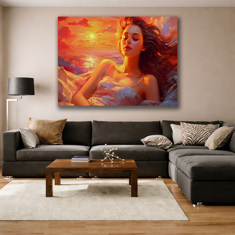 Vibrant City Horizon Abstract Wall Art – view 3