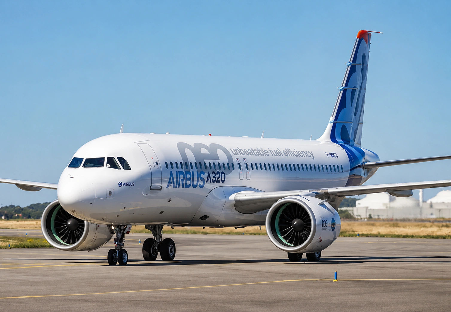 Airbus A320neo aircraft in flight