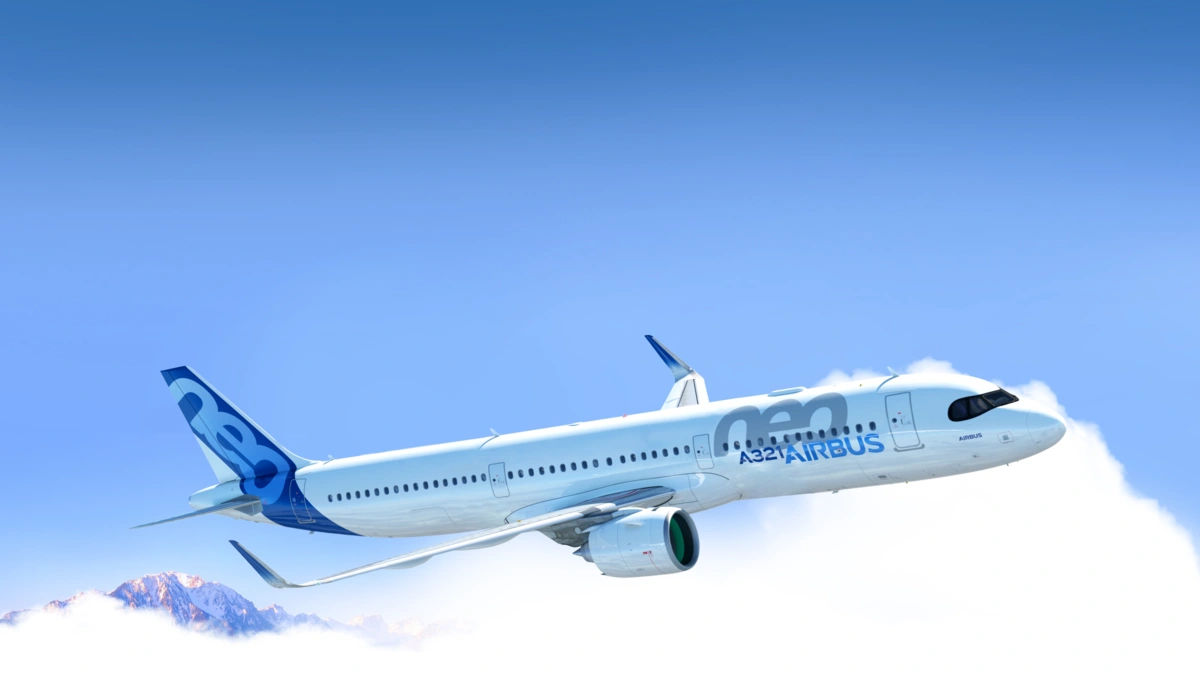 Airbus A321neo aircraft in flight