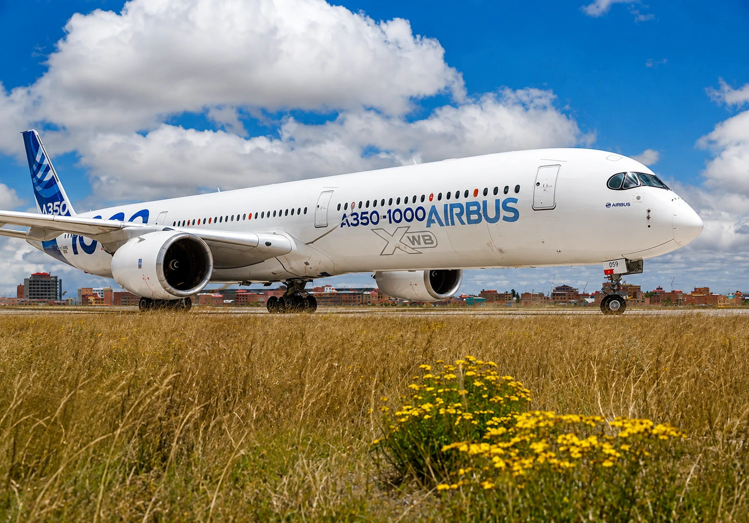 Airbus A350 aircraft in flight
