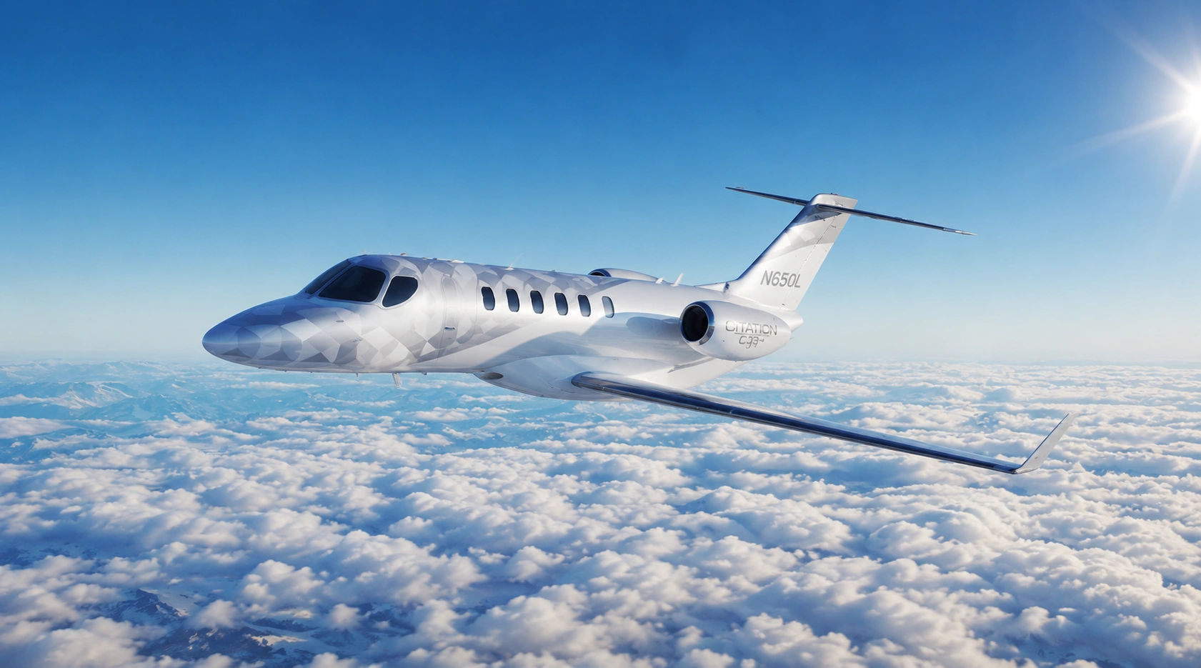 Honda Aircraft Company HondaJet Echelon aircraft in flight