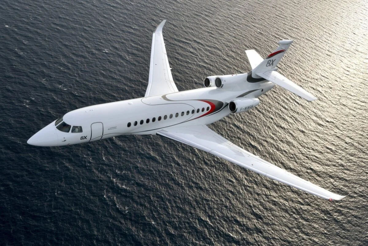 Dassault Aviation Falcon 8X aircraft in flight