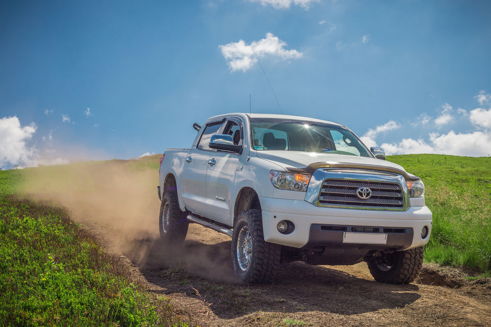 Toyota Hilux offroad driving