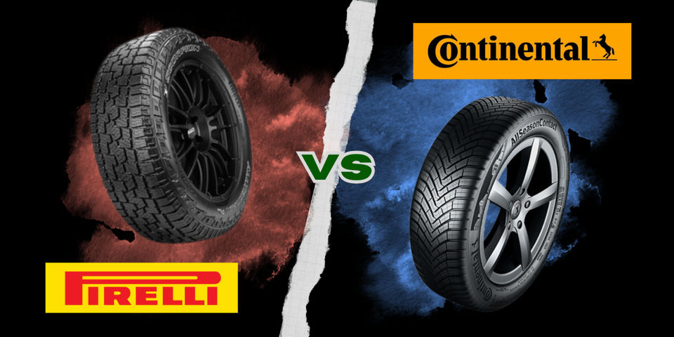Distinguishing features of Pirelli and Continental tyres