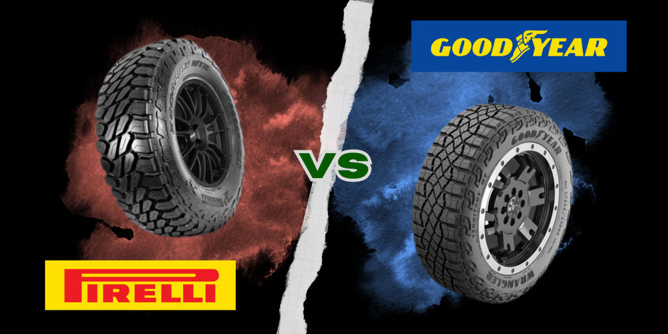 Contrasting worldwide tyre brands Pirelli and Goodyear