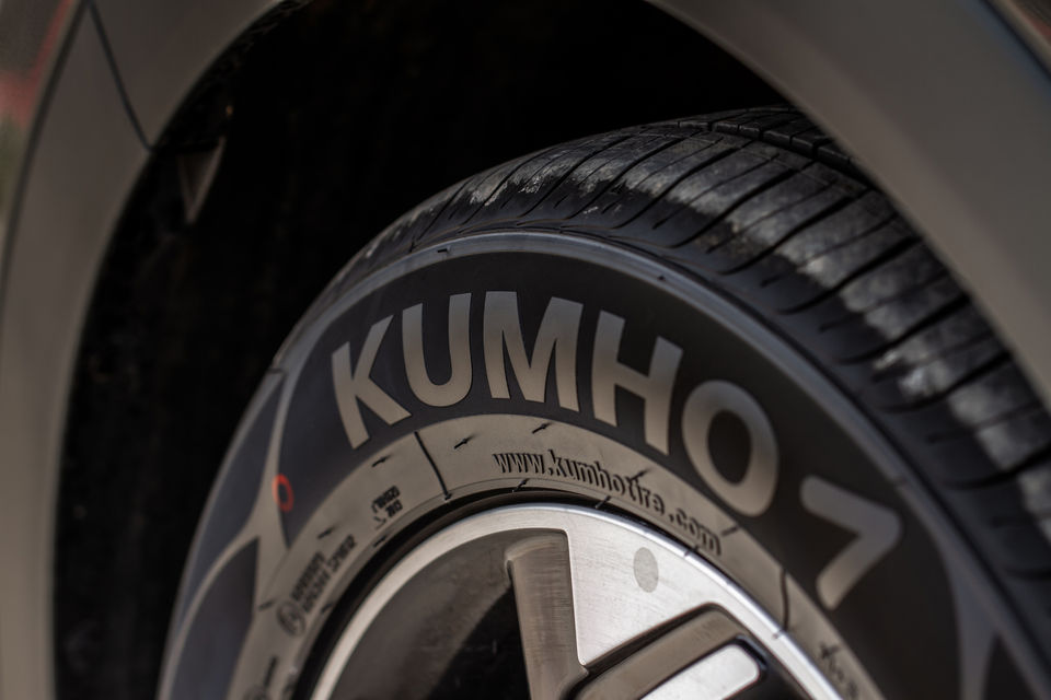 A car eligently equipped with top-notch Kumho Tyres