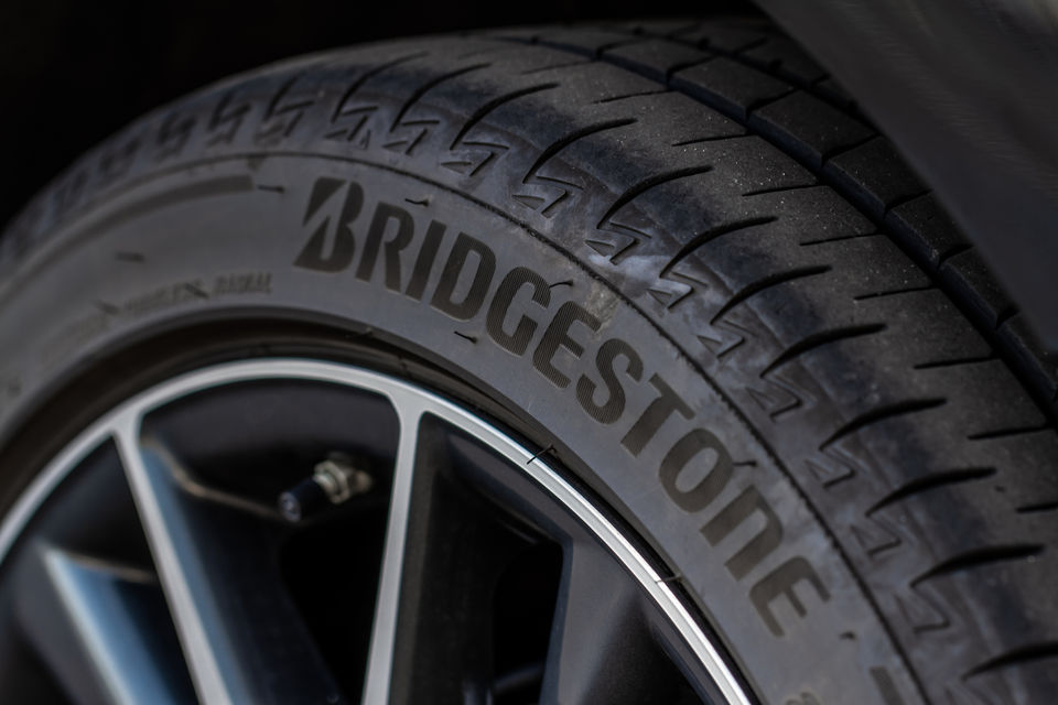 An image showcasing the precision and quality of Bridgestone Tyres