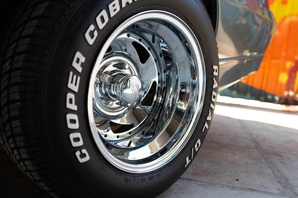 A stunning shot of a car fitted with Cooper tyres