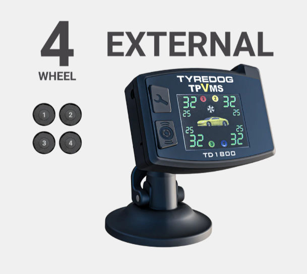 TyreDog TPMS model with 4 external sensors