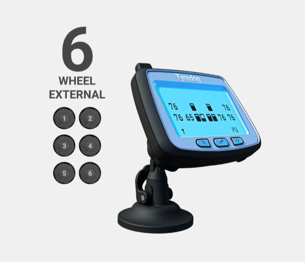 TyreDog TPMS model with 6 external sensors