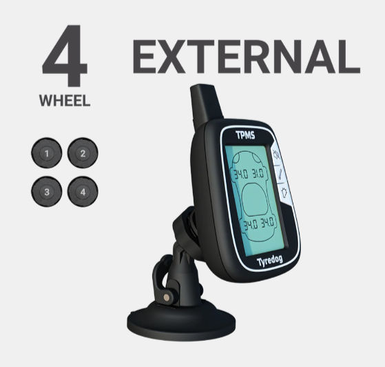 TyreDog TPMS model with 4 external sensors