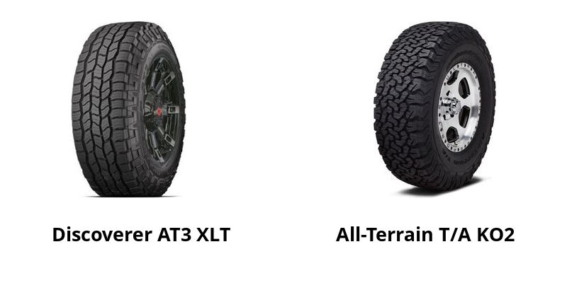 Cooper Discoverer AT3 XLT vs BFGoodrich All-Terrain T/A KO2