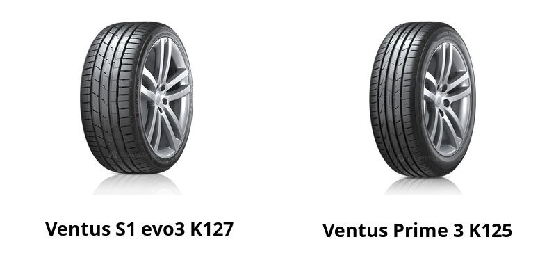 Hankook Ventus S1 evo3 K127 3 [2024] Ventus Prime vs K125