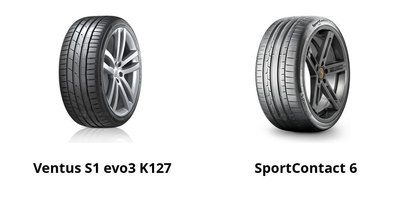 Hankook Ventus S1 evo3 vs 6 Continental SportContact [2024