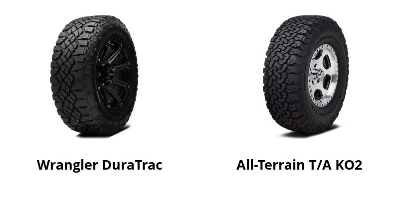 Goodyear Wrangler DuraTrac vs BFGoodrich All-Terrain T/A KO2