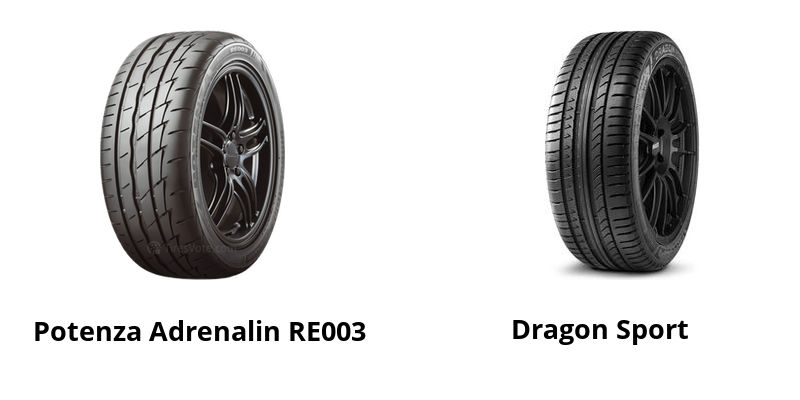 Bridgestone Potenza Adrenalin RE003 vs Pirelli Dragon Sport